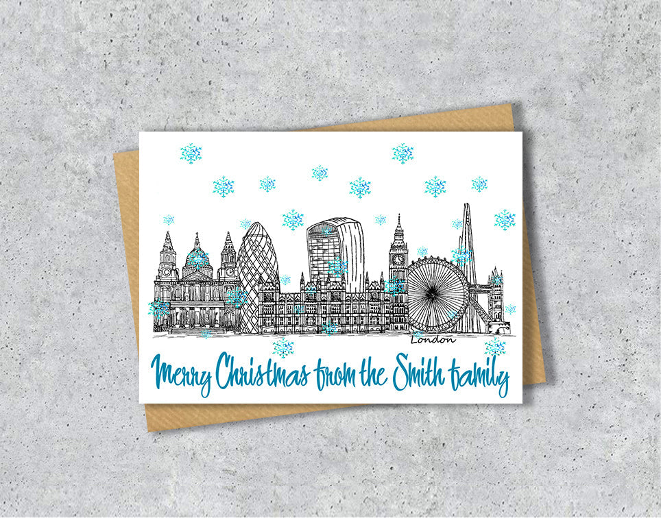 Skylines/Landmarks Christmas Cards