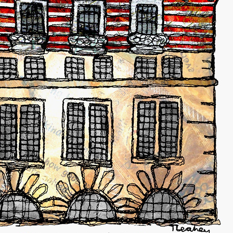 Personalised 30 James Street Hotel Wedding Venue Card, Liverpool, Anniversary Card, Albion House