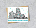 Personalised Liverpool Anglican Cathedral Christmas A5 Card