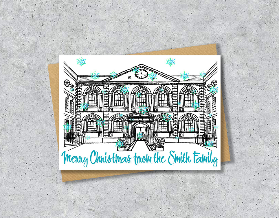 Personalised Liverpool Bluecoat Chambers Christmas A5 Card