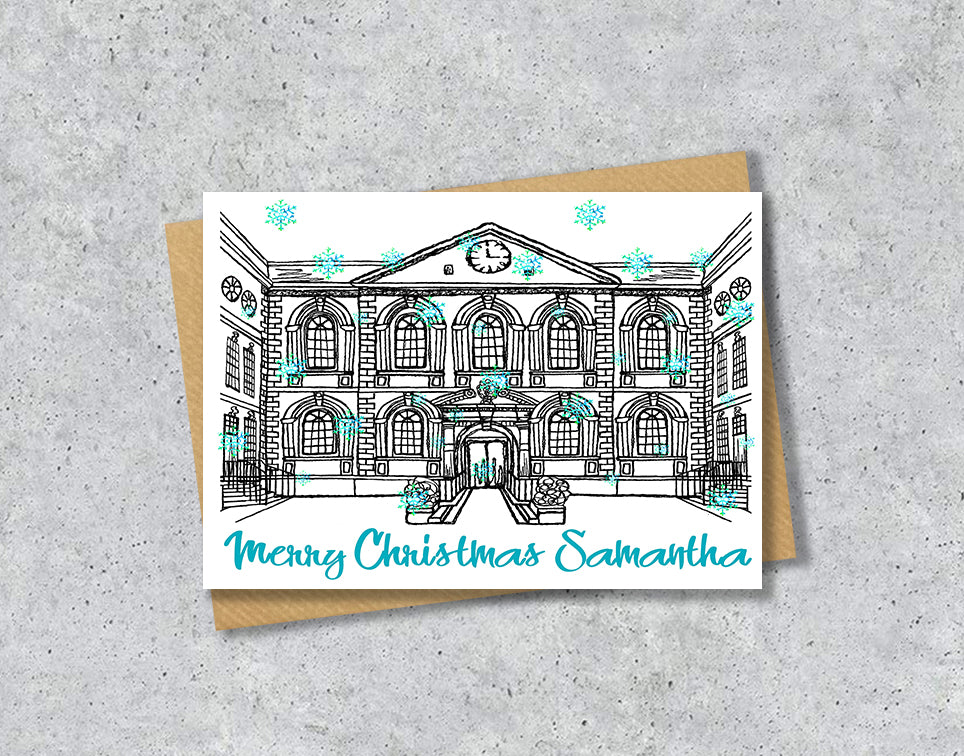 Personalised Liverpool Bluecoat Chambers Christmas A5 Card