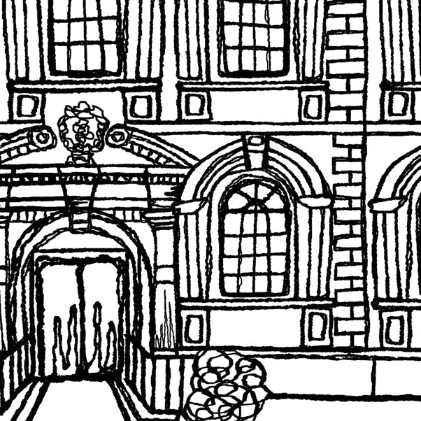 Personalised The Bluecoat Wedding Venue Card, Liverpool, Anniversary Card