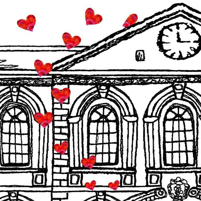 Personalised The Bluecoat Wedding Venue Card, Liverpool, Anniversary Card