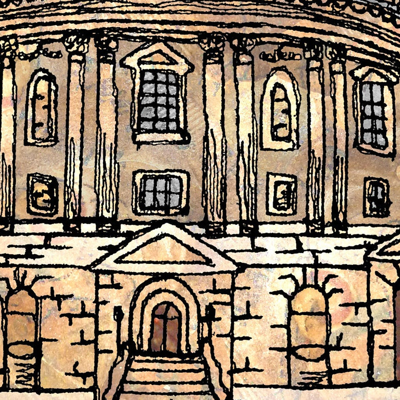 Personalised Radcliffe Camera Wedding Venue Card, Bodleian Library, Oxford, Anniversary Card