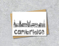 Cambridge Skyline, Black and White A6 Card