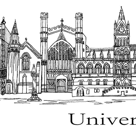 Chester University Congratulations Card, New Student, Good Luck, A5 Personalised Card