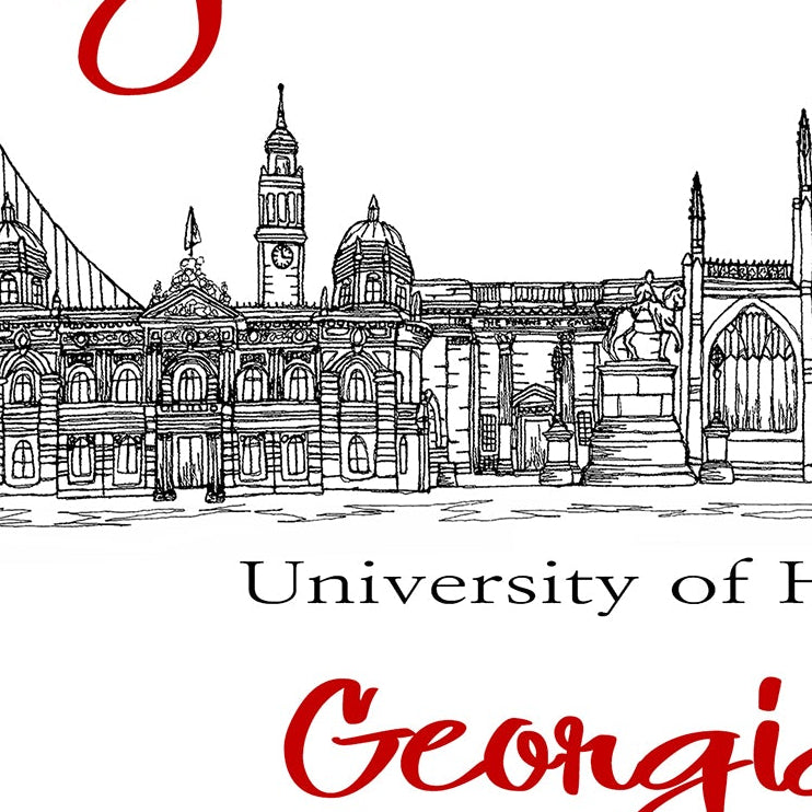 Hull University Congratulations Card, New Student, Good Luck, A5 Personalised Card