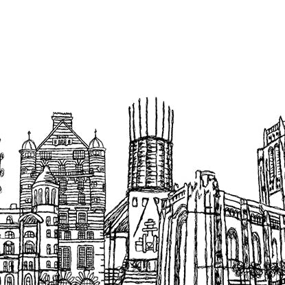 Liverpool University Congratulations Card, New Student, Good Luck, A5 Personalised Card