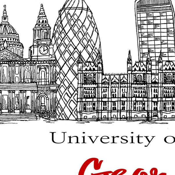 London University Congratulations Card, New Student, Good Luck, A5 Personalised Card