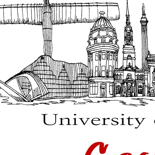 Newcastle University Congratulations Card, New Student, Good Luck, A5 Personalised Card