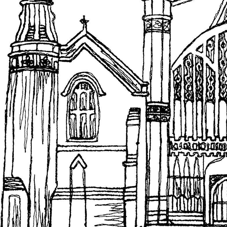 Personalised Chester Cathedral Wedding Venue Card, Anniversary Card