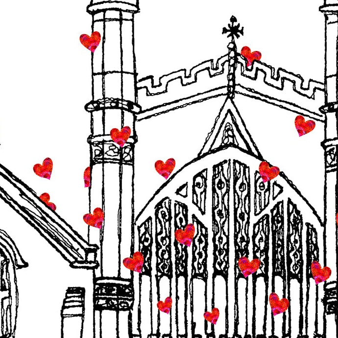 Personalised Chester Cathedral Wedding Venue Card, Anniversary Card