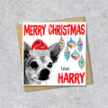 Chihuahua Christmas Card, Personalised, Dog Mum, Dog Dad, Love from the Dog