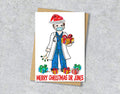 Doctor Christmas Card, A5 Personalised Greeting Card