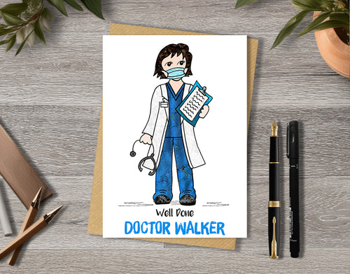 A5 Doctor Thank You Personalised Card, Appreciation, Congratulations, New Job, Sorry You're Leaving