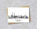 Dublin Graduation Card, Personalised A6 Black and White Housewarming Card