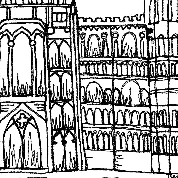 Personalised Ely Cathedral Wedding Venue Card, Cambridge, Anniversary Card