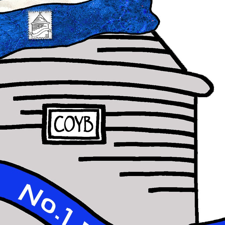 A5 Everton Tower Birthday Personalised Card, Football Fan, Prince Rupert Tower
