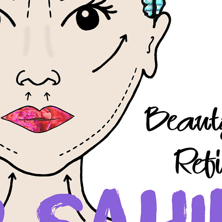 A5 Facelift Get Well Personalised Card, Rhytidectomy cosmetic surgery, Congrats, Thank you, Good luck