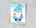 Gnome Christmas Card, A5 Personalised Greeting Card