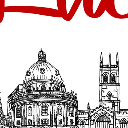 Oxford University Congratulations Card, New Student, Good Luck, A5 Personalised Card