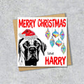 Great Dane Christmas Card, Personalised, Dog Mum, Dog Dad, Love from the Dog