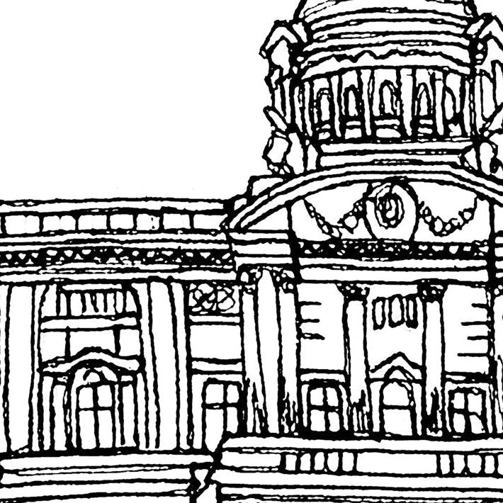 Personalised Hull City Hall Wedding Venue Card, Anniversary Card