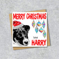 Jack Russell Christmas Card, Personalised, Dog Mum, Dog Dad, Love from the Dog