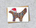 Liverpool Superlambanana Christmas A5 Card - Denim Lambanana Gift Card