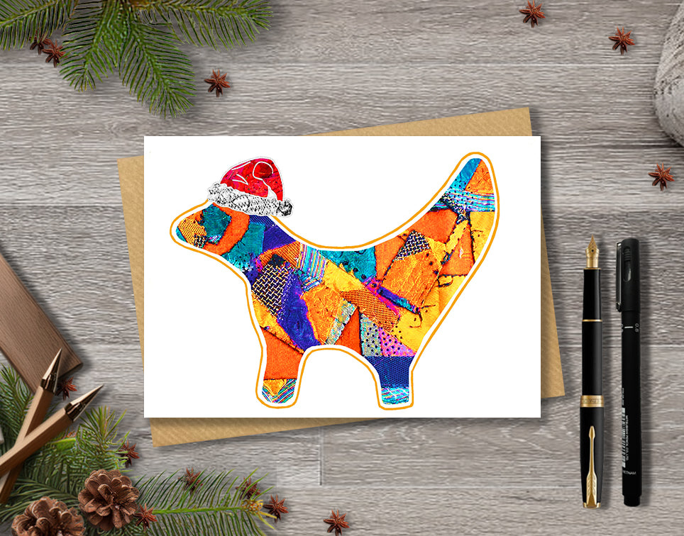 Liverpool Lambanana Christmas A5 Card, Yellow Superlambanana Gift Card