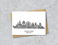 Liverpool Graduation Card, Personalised A6 Black and White Housewarming Card