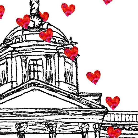 Personalised Liverpool Town Hall Wedding Venue Card, Anniversary Card
