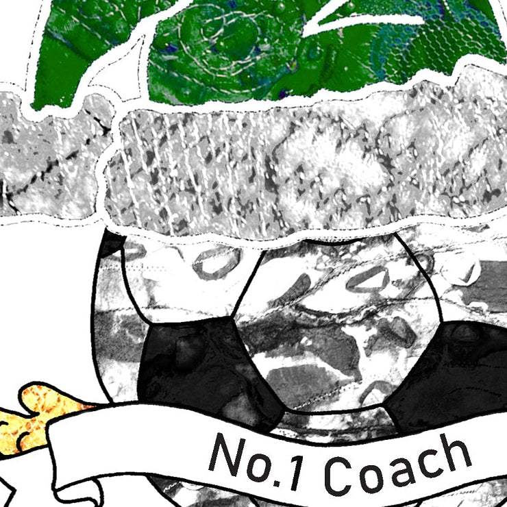 Green and White Football Christmas A5 Card, Team Colours, Personalised Xmas Gift Card