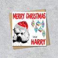 Poodle Christmas Card, Personalised, Dog Mum, Dog Dad, Love from the Dog
