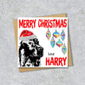 Irish Red Setter Christmas Card, Personalised, Dog Mum, Dog Dad, Love from the Dog