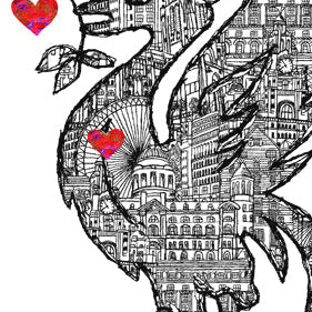 A5 Liverpool Scouser Scouse bird Birthday Personalised Card, Valentines day