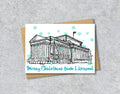 Personalised St George's Hall Christmas A5 Card, Liverpool Xmas Card