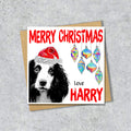 Springer Spaniel Christmas Card, Personalised, Dog Mum, Dog Dad, Love from the Dog
