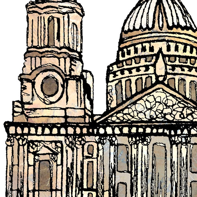 Personalised St Paul's Cathedral Wedding Venue Card, London, Anniversary Card