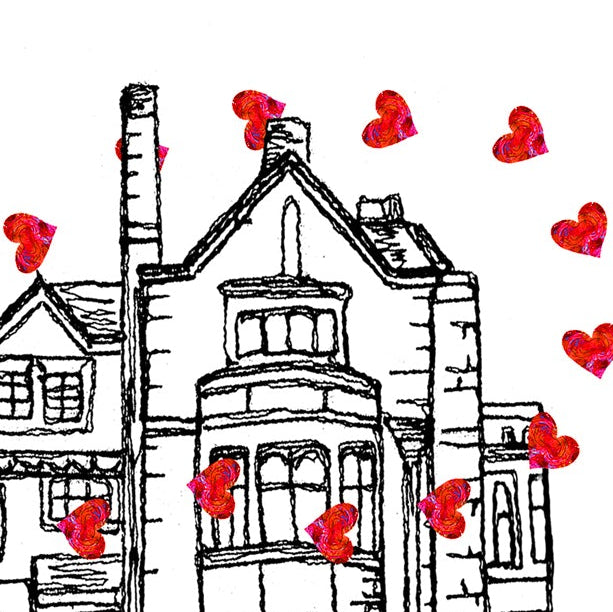 Personalised Thornton Manor Wedding Venue Card, Wirral, Anniversary Card