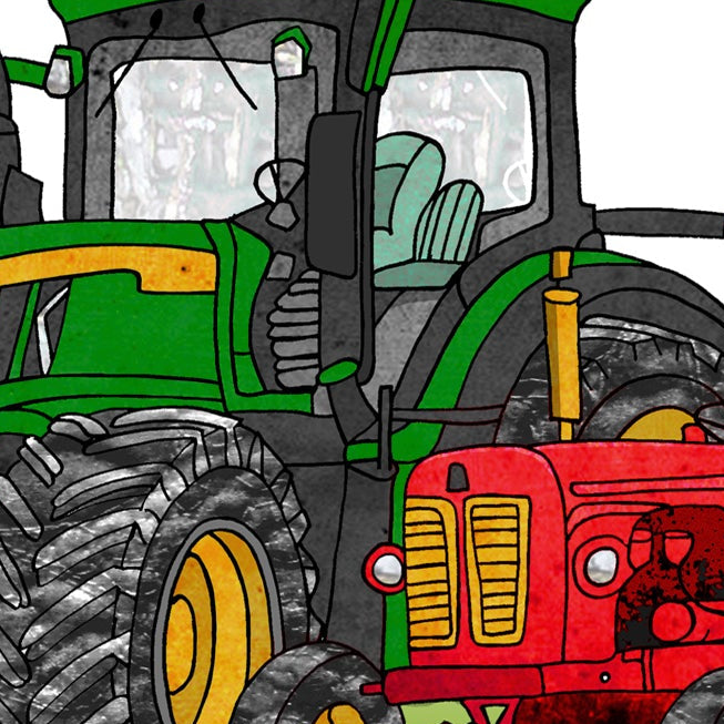 A5 Tractor Birthday Personalised Card, Tractor Enthusiasts, Grandson, Father's Day, Farm Hand
