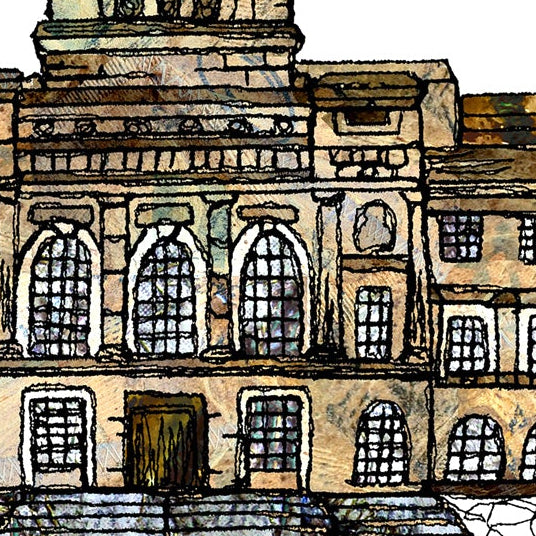 Personalised Wallasey Town Hall Wedding Venue Card, Wirral, Anniversary Card