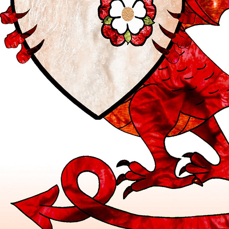 A5 Welsh Dragon Birthday Personalised Card, Valentines Day