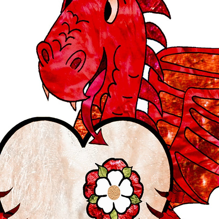 A5 Welsh Dragon Birthday Personalised Card, Valentines Day