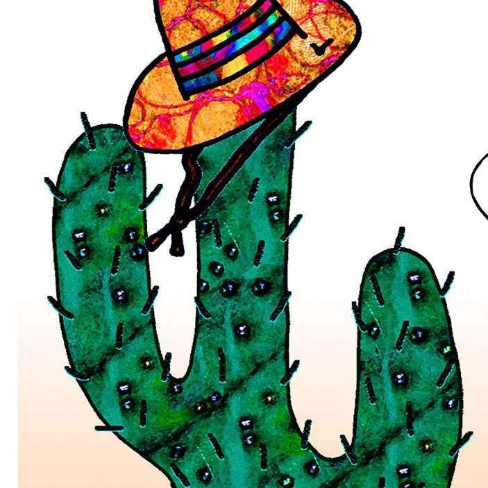 A5 Cactus Leaving Job or Retirement Personalised Card, Adios Amigo, Good Bye, Good Luck
