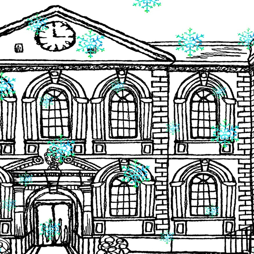 Personalised Liverpool Bluecoat Chambers Christmas A5 Card
