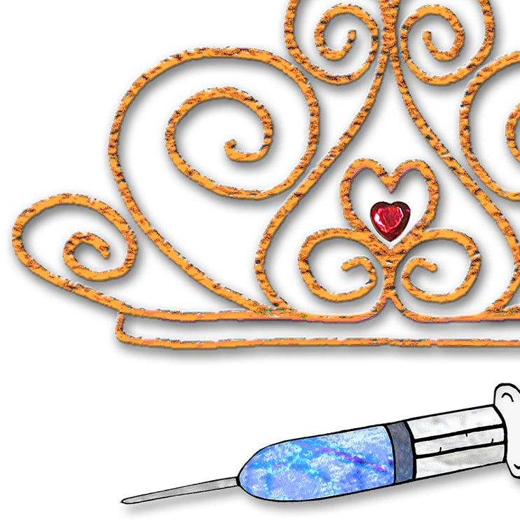 A5 Botox Queen Birthday Personalised card, Birthday Shots Cosmetic Procedure