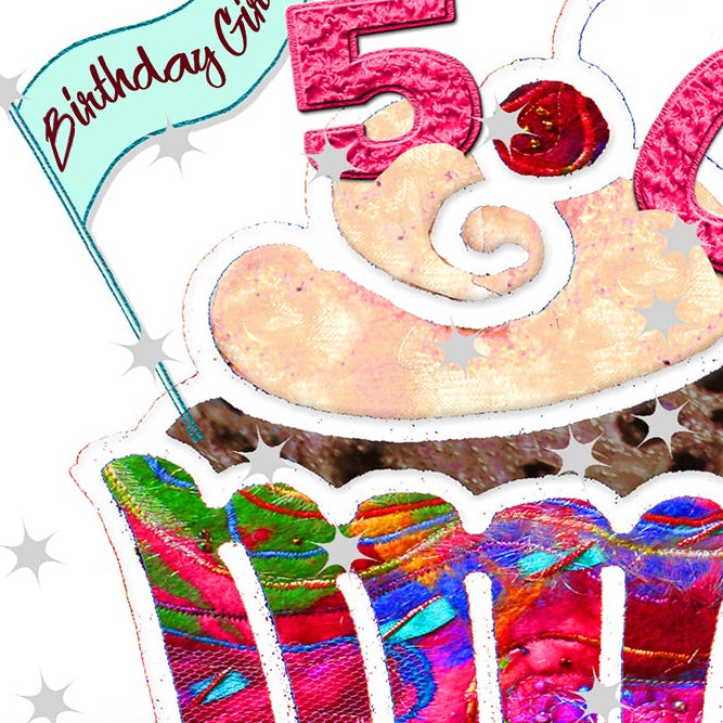 A5 Cupcake Birthday Personalised Age Card