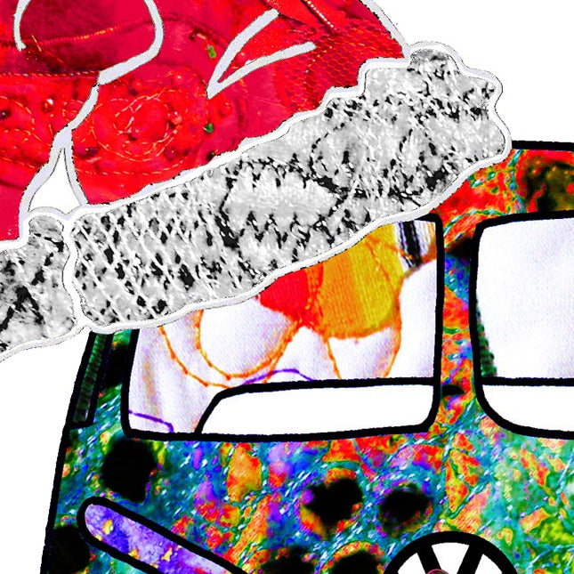 Campervan Christmas Card, A5 Personalised Greeting Card