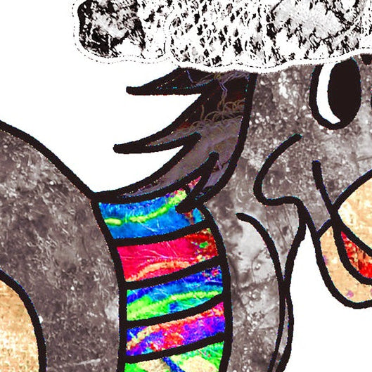 Donkey Christmas Card, A5 Personalised Greeting Card